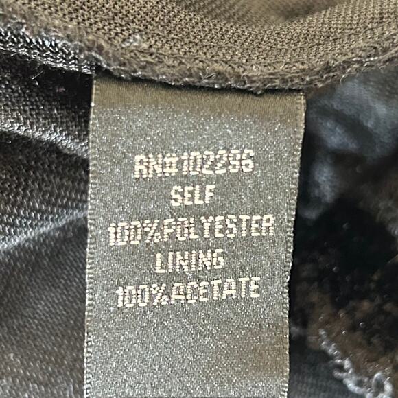 Connected crushed velvet look open cardigan jacket cuffed sleeve gothic Emo S - Picture 11 of 11